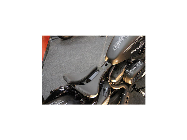 Cult-Werk Old School Leather Smooth Solo Seat Black Leather