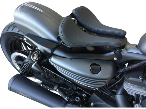 Cult-Werk Old School Leather Smooth Solo Seat Black Leather