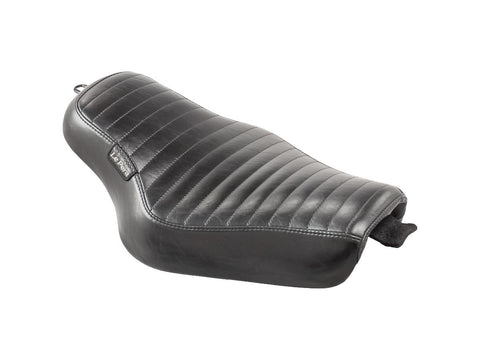 Le Pera Streaker Pleated Stitch Seat Black Vinyl