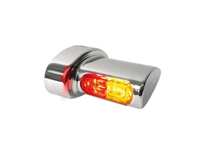 HeinzBikes Winglet Micro 3 in 1 LED Turn Signal/Tailight/Brake Light Chrome Smoke LED