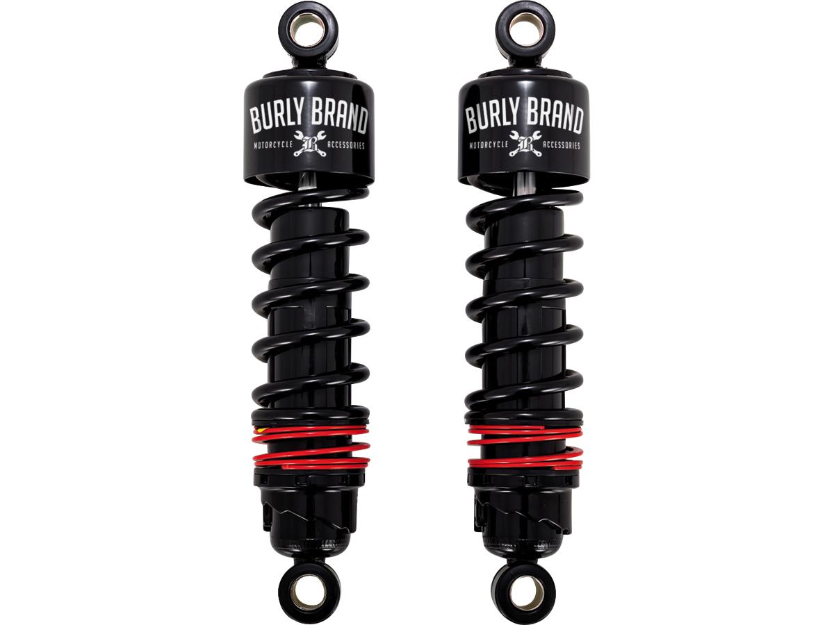 Burly Slammer Plus Shocks Black 11.5" for '88-'03 Sportster