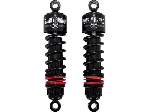 Burly Slammer Plus Shocks Black 11.5" for '88-'03 Sportster
