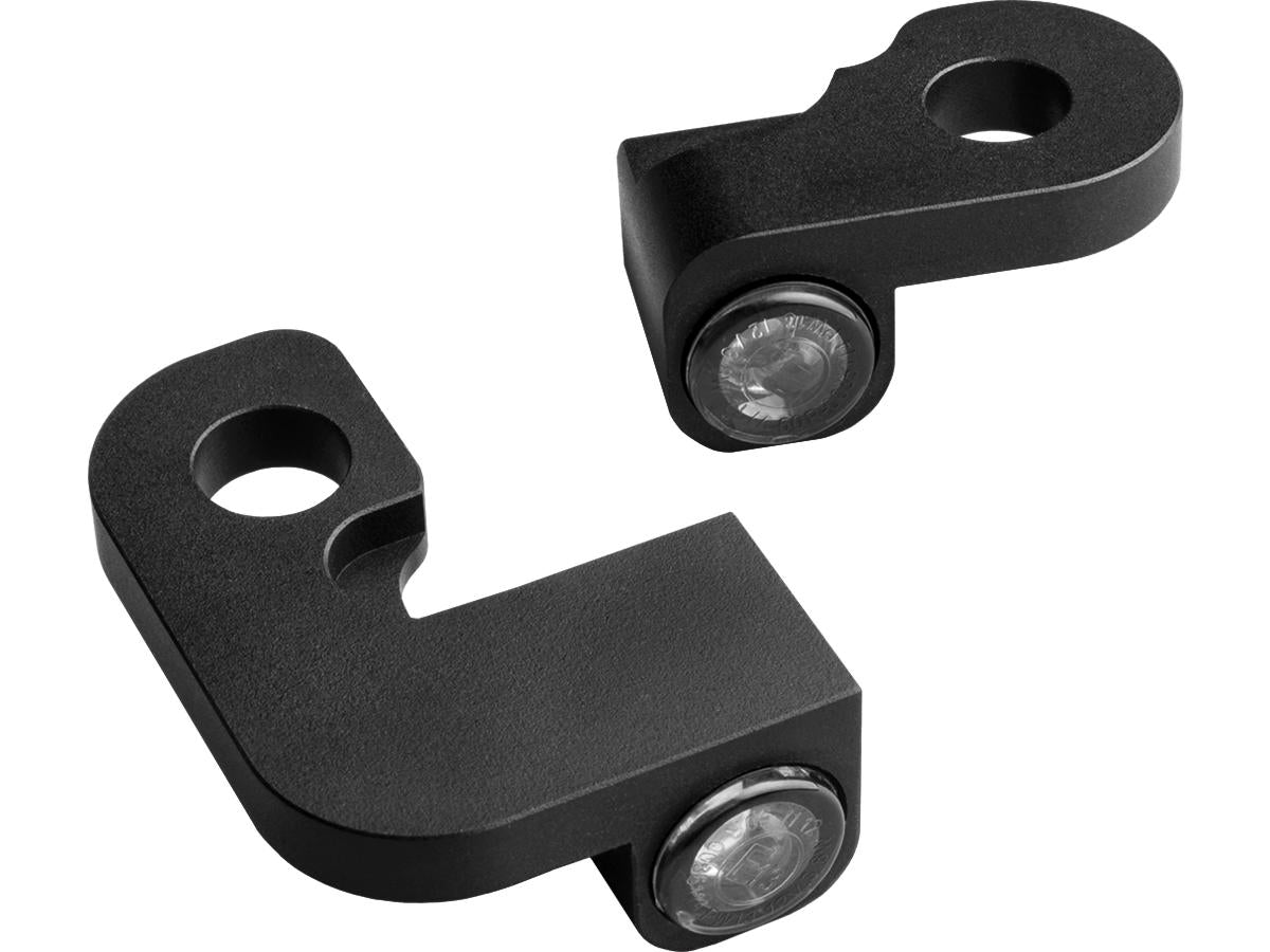 NANO Series LED Turn Signals/Position Light Black Anodized Smoke LED XL 1990-2003 Sportster