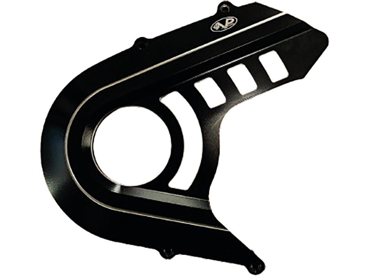 V-Performance Outer Sprocket Cover Black Cut Anodized for '25 Indian Scout