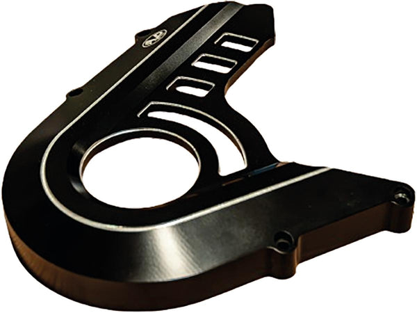 V-Performance Outer Sprocket Cover Black Cut Anodized for '25 Indian Scout