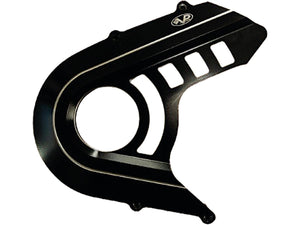 V-Performance Outer Sprocket Cover Black Cut Anodized for '25 Indian Scout