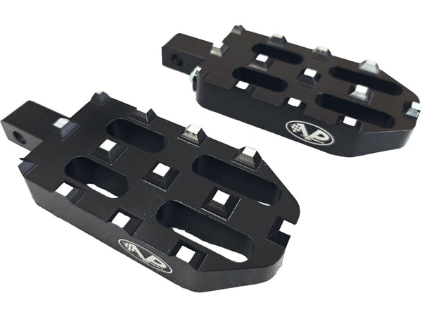V-Performance Pilot Twin Foot Peg Set Black Cut Anodized for '25 Indian Scout