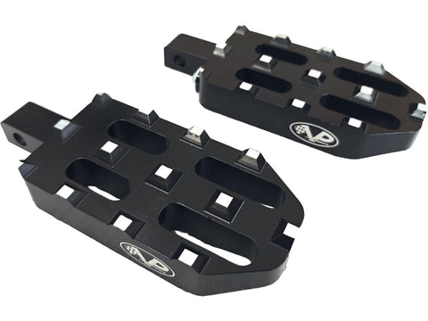 V-Performance Pilot Twin Foot Peg Set Black Cut Anodized for '25 Indian Scout