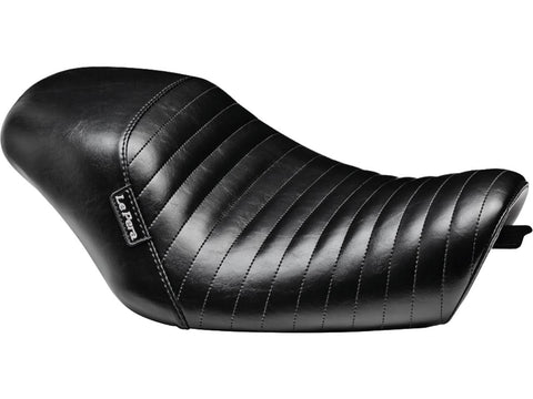Le Pera Bare Bones Solo Seat Pleated Stitch Black Vinyl