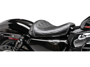 Le Pera Bare Bones Solo Seat Diamond Stitch Black Vinyl