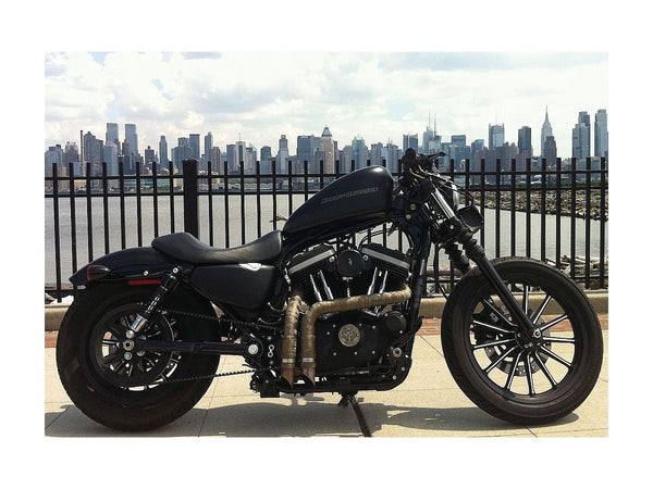 DK Custom Billet Aluminum Tank Lift Kit 1" Lift for Sportster Black Powder Coated