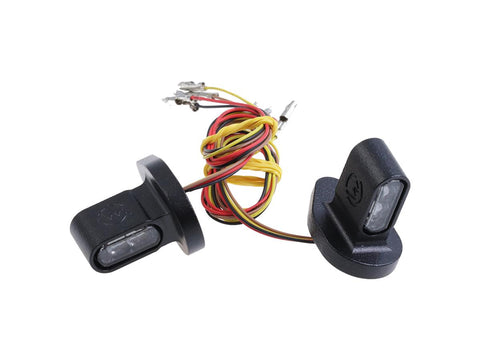 Cult-Werk Shorty Rear Turn Signal/Taillight/Brake Light with Bracket Set for Indian Scout Black Smoke LED for '19-'24 Scout Bobber, '21-'24 Scout Bobber Twenty, '23-'25 Scout Bobber Sixty