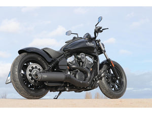V-Performance Single Slip-On Muffler Set Black Cut Rebel End Cap, Euro 5+ Black Ceramic Coated for '25 Scout Classic, '25 Scout Bobber, '25 Sport Scout, '25 Super Scout, '25 101 Scout