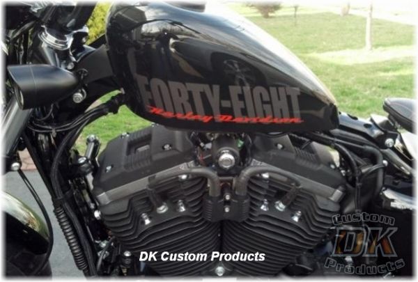 DK Custom 07-Up Coil and Ignition Key Relocation
