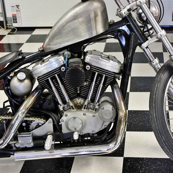TC Bros. Finned Black Air Cleaner HD CV Carbs & EFI