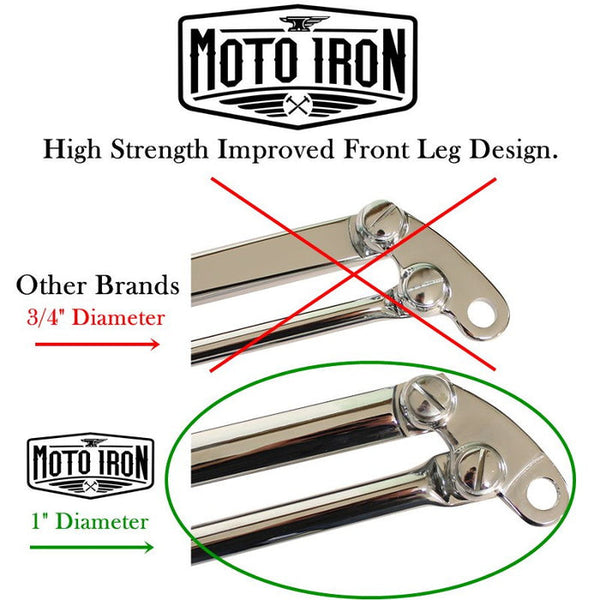 Moto Iron Springer Front End Stock Length - Chrome