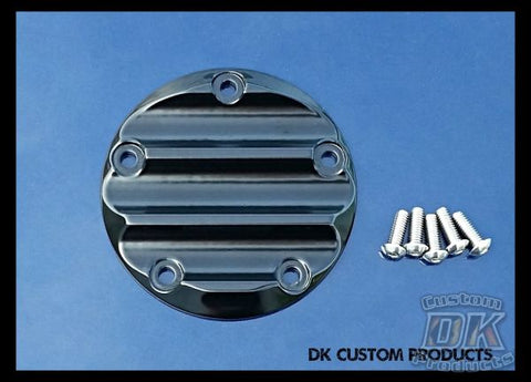 DK Custom Black Finned Points Cover for Evo Sportster, Twin Cam and Milwaukee-Eight