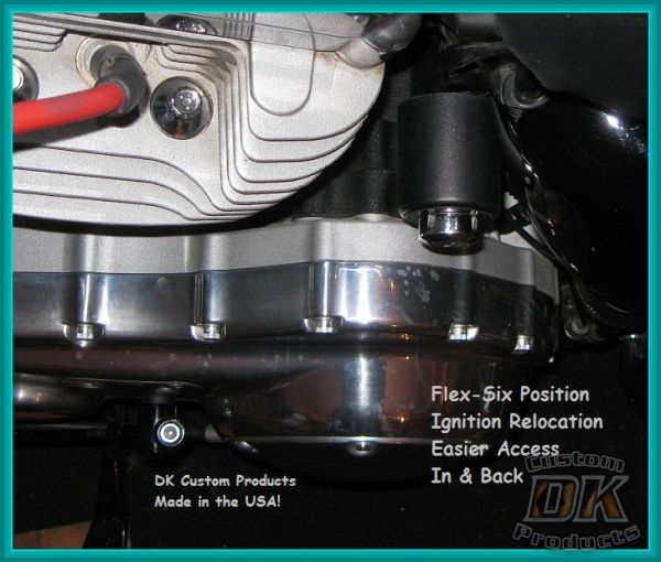 DK Custom 2004-2006 Sportster coil and ignition relocation - installation example 1