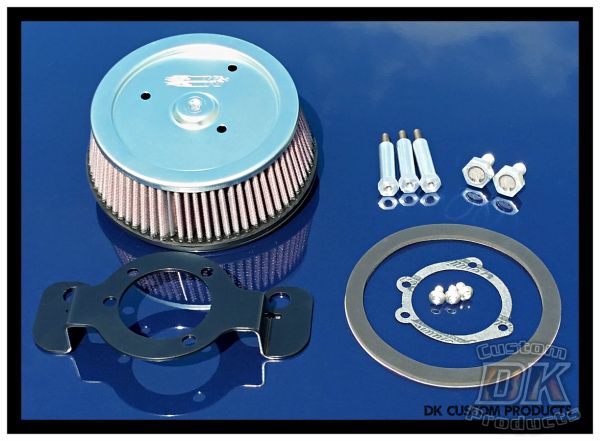 DK Custom Complete HiFlow 606 Stage I Air Cleaner System Harley Sportster