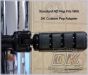 DK Custom M8 Softail Footpeg Adapters - Enables Fitment of Standard Footpegs