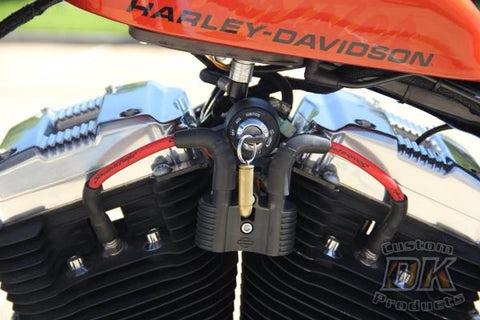 DK Custom 07-Up Coil and Ignition Key Relocation