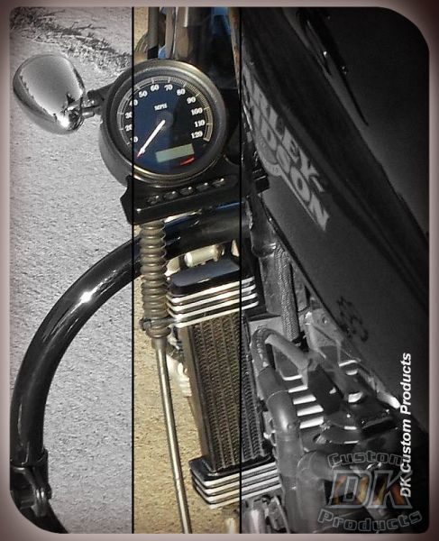 DK Custom Sportster Speedometer and Indicator Lights Relocation Kits