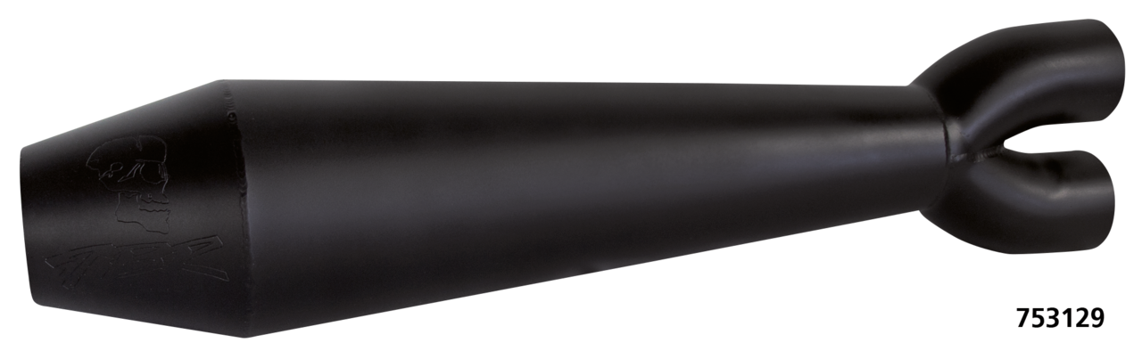 Two Brothers Racing Gen-II 2-Into-1 Exhaust Systems XL Sportster 2014-2022, Ceramic Black Coated