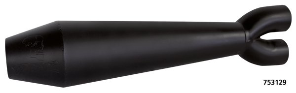 Two Brothers Racing Gen-II 2-Into-1 Exhaust Systems XL Sportster 2014-2022, Ceramic Black Coated