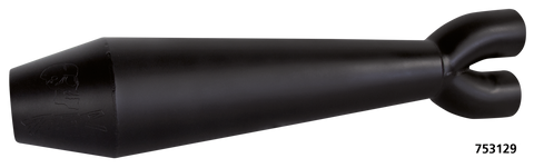 Two Brothers Racing Gen-II 2-Into-1 Exhaust Systems XL Sportster 2014-2022, Ceramic Black Coated