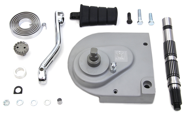 Kickstarter Kits For Sportster Fits 1991-2003 Sportster, With Raw Aluminium Sprocket Cover