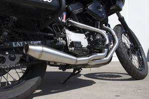 Two Brothers Racing Gen-II 2-Into-1 Exhaust Systems XL Sportster 1986-2003, Raw Finish