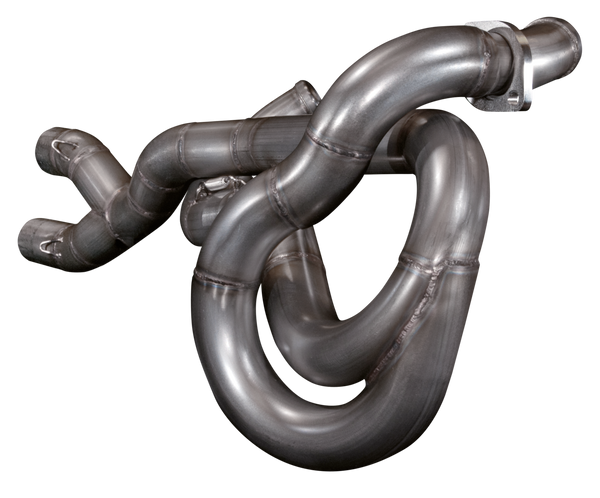 Mad Stainless Steel Exhaust Pipes Mad Twister 2-Into-1-Into 2 For 1986 To Present Sportster