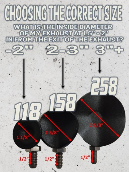 DK Custom Thunder Torque Inserts 258 (for 3" diameter slip ons) For Increased HP & Torque (Twin pack for two slip-ons)