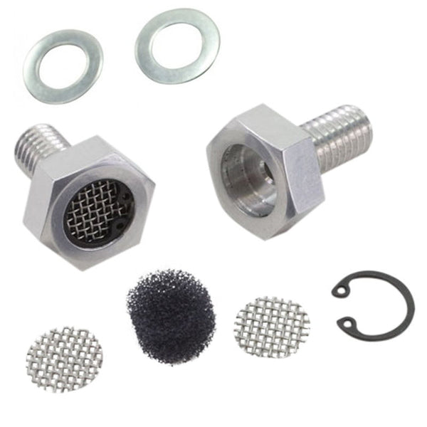 TC Bros. Breather Bolts for Harley-Davidson Twin Cam - Raw Finish