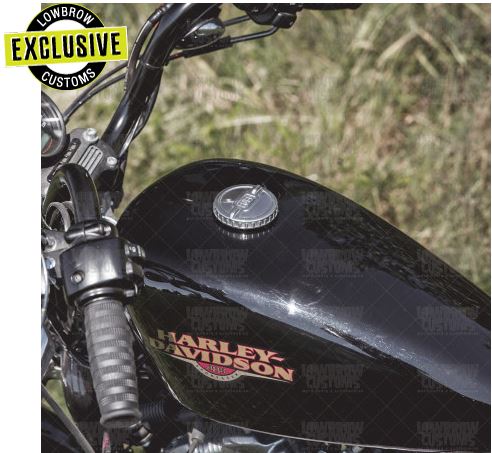 Lowbrow Customs Competition Gas Cap for Harley-Davidson 1996 & later - Polished
