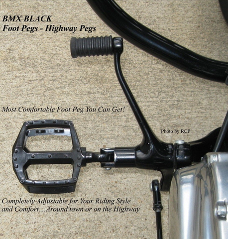 BMX Style Footpegs Sporty Dyna Softail V-Rod